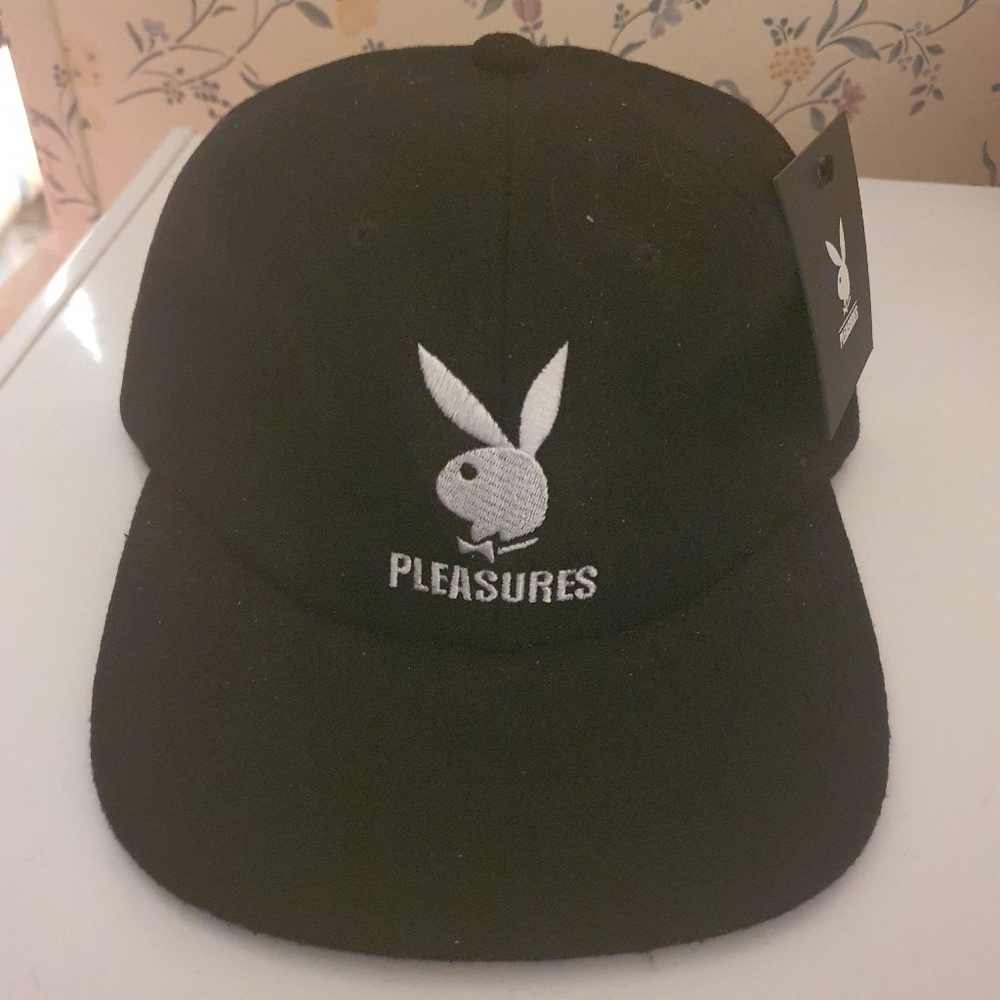 Playboy X Pleasure Black Wool Strapback Hat